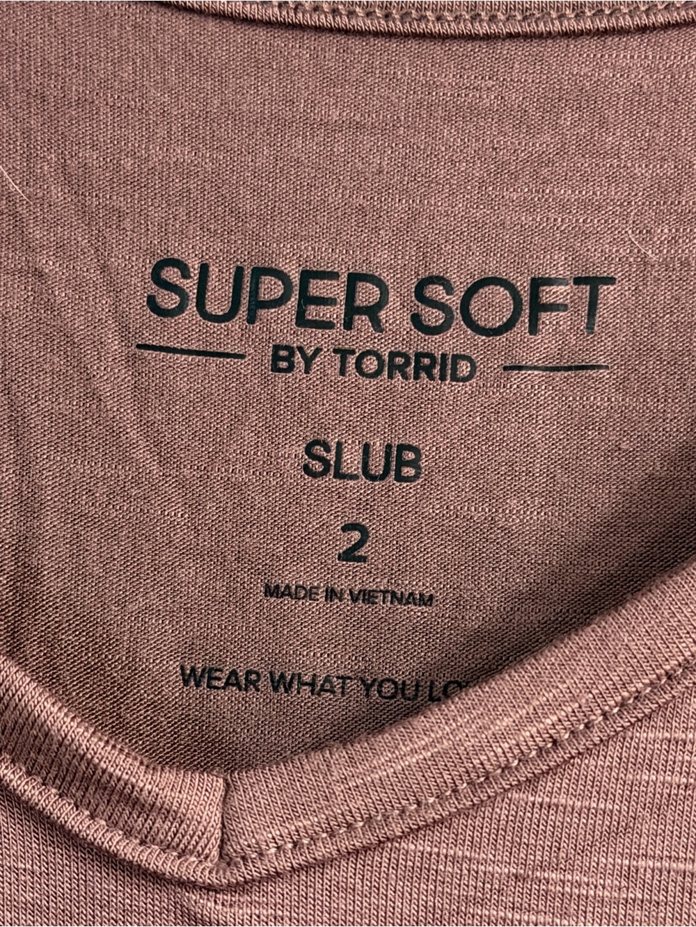 Torrid Mauve Rose Super Soft Shirt - Picture 3 of 6